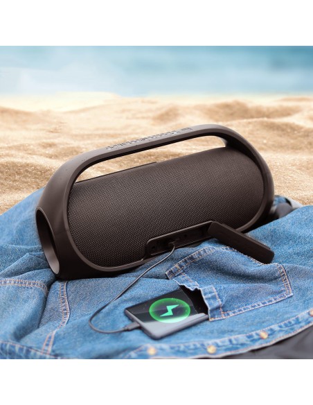Belaidė Bluetooth garsiakalbis Bang vandeniui atsparus 60W su Powerbank funkcija juodas