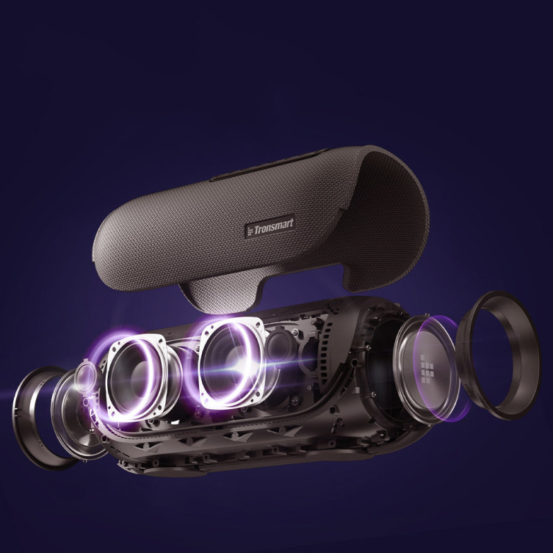 Belaidė Bluetooth garsiakalbis Bang vandeniui atsparus 60W su Powerbank funkcija juodas