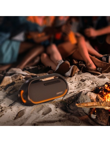 Belaidė Bluetooth garsiakalbis Bang vandeniui atsparus 60W su Powerbank funkcija juodas