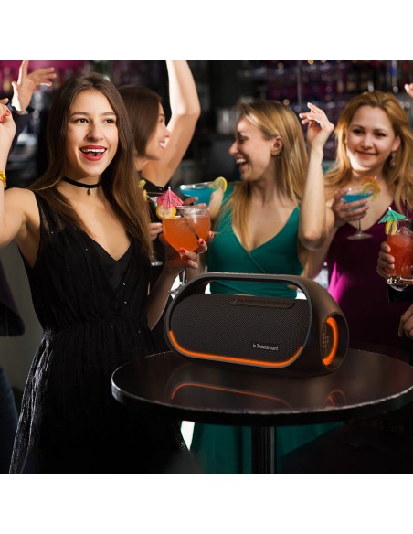 Belaidė Bluetooth garsiakalbis Bang vandeniui atsparus 60W su Powerbank funkcija juodas
