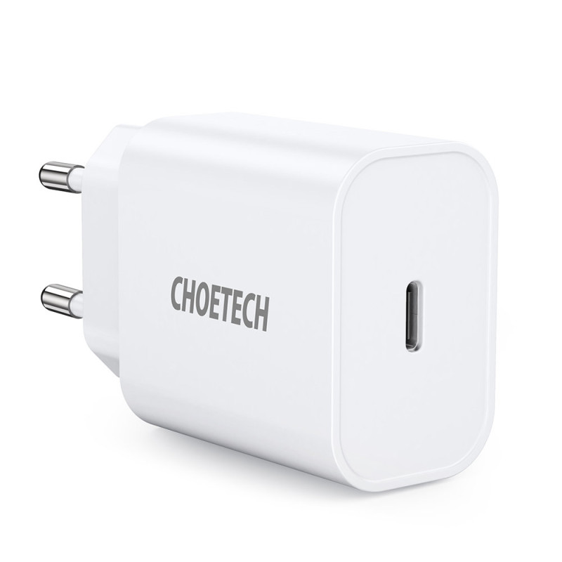 USB įkroviklis Type C PD 20W baltas USB įkroviklis Type C PD 20W baltas