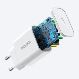 USB įkroviklis Type C PD 20W baltas