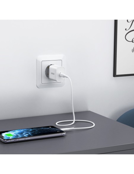 USB įkroviklis Type C PD 20W baltas