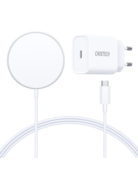 MagSafe indukcinis įkroviklis + PD5005 baltas adapteris