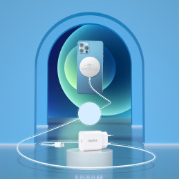 MagSafe indukcinis įkroviklis + PD5005 baltas adapteris