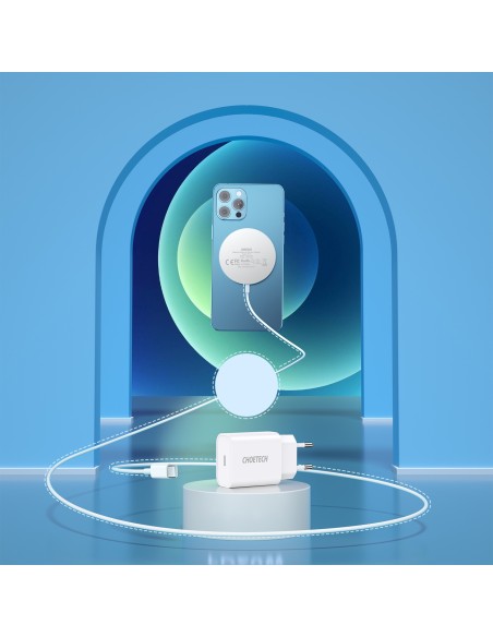 MagSafe indukcinis įkroviklis + PD5005 baltas adapteris