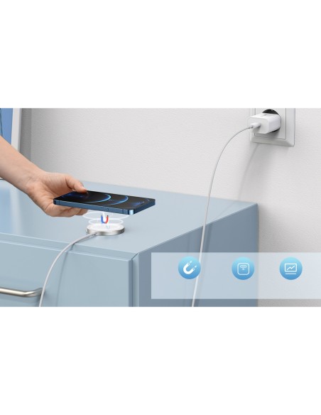 MagSafe indukcinis įkroviklis + PD5005 baltas adapteris