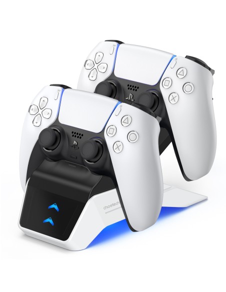 Įkroviklio įkrovimo stotelė Dual Sense PS5 padams juoda + tinklo įkroviklis Įkroviklio įkrovimo stotelė Dual Sense PS5 padams juoda + tinklo įkroviklis