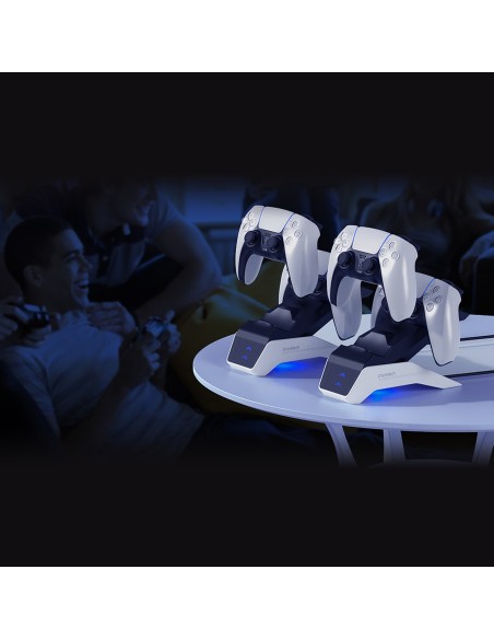 Įkroviklio įkrovimo stotelė Dual Sense PS5 padams juoda + tinklo įkroviklis Įkroviklio įkrovimo stotelė Dual Sense PS5 padams juoda + tinklo įkroviklis