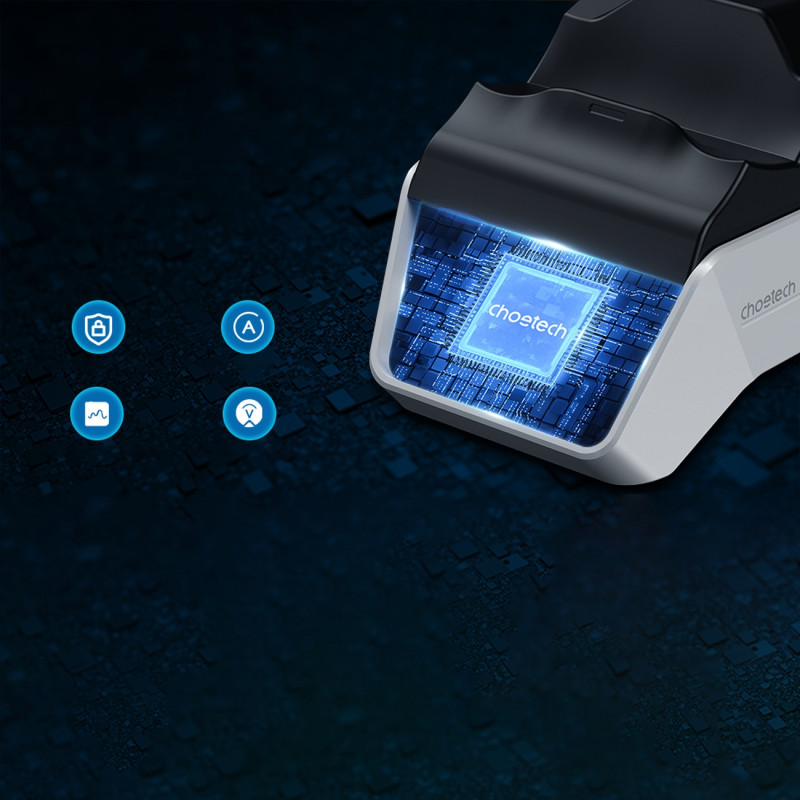 Įkroviklio įkrovimo stotelė Dual Sense PS5 padams juoda + tinklo įkroviklis