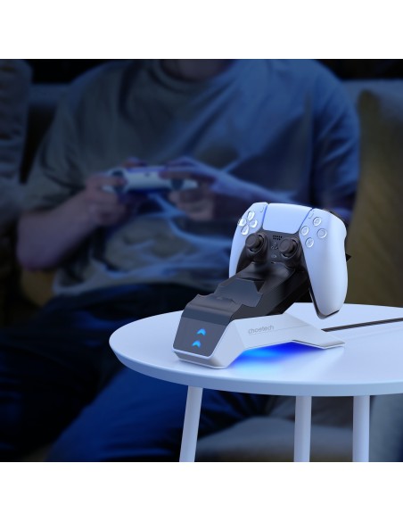 Įkroviklio įkrovimo stotelė Dual Sense PS5 padams juoda + tinklo įkroviklis Įkroviklio įkrovimo stotelė Dual Sense PS5 padams juoda + tinklo įkroviklis