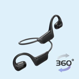 Space S1 Bluetooth belaidės ausinės juodos