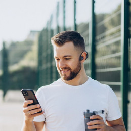 Space S1 Bluetooth belaidės ausinės juodos