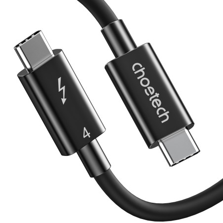 USB-C Thunderbolt 4 kabelis 0,8 m juodas USB-C Thunderbolt 4 kabelis 0,8 m juodas