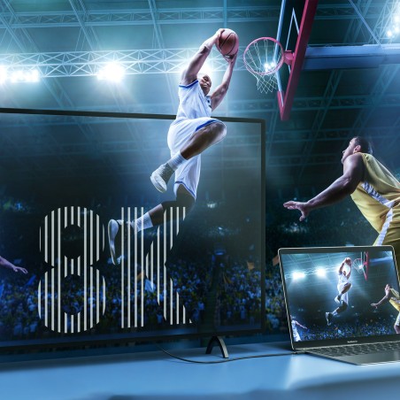 USB-C Thunderbolt 4 kabelis 0,8 m juodas USB-C Thunderbolt 4 kabelis 0,8 m juodas