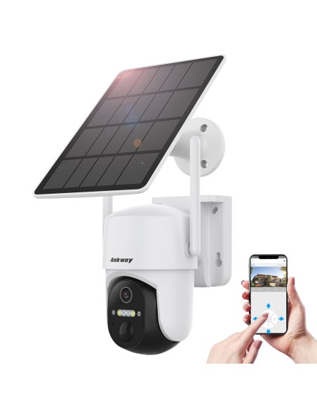 WiFi kamera su Android iOS IR LED valdymo programėle + 5W saulės baterija WiFi kamera su Android iOS IR LED valdymo programėle + 5W saulės baterija