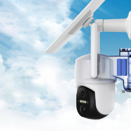 WiFi kamera su Android iOS IR LED valdymo programėle + 5W saulės baterija