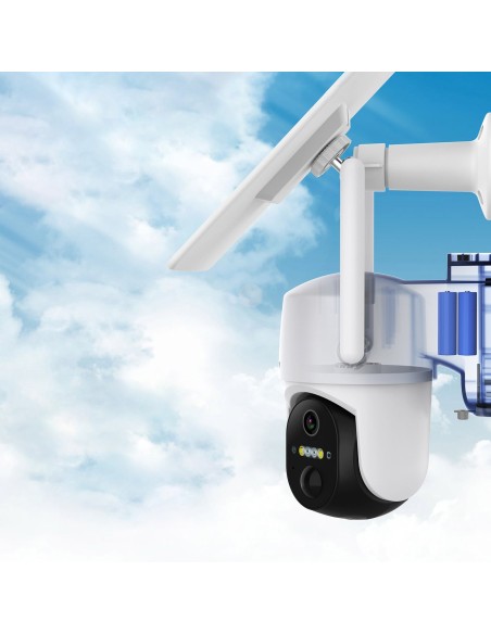WiFi kamera su Android iOS IR LED valdymo programėle + 5W saulės baterija WiFi kamera su Android iOS IR LED valdymo programėle + 5W saulės baterija