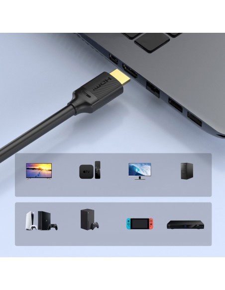 HDMI 2.1 kabelis XHH-TP20 3D Dynamic HDR 2m juodas HDMI 2.1 kabelis XHH-TP20 3D Dynamic HDR 2m juodas