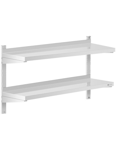 Dviguba reguliuojama sieninė gastronominė lentyna STEEL 100 x 30 cm Dviguba reguliuojama sieninė gastronominė lentyna STEEL 100 x 30 cm