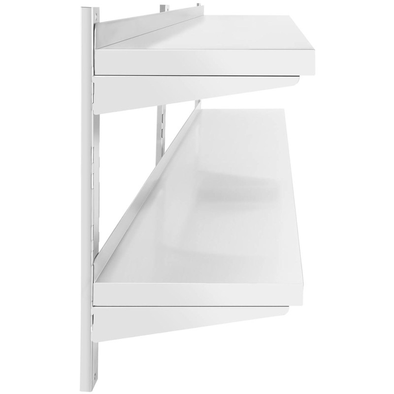 Dviguba reguliuojama sieninė gastronominė lentyna STEEL 200 x 30 cm
