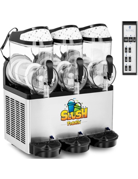 Granitor aparatas šerbetų glotnučiams trigubas 800 W 3 x 10 l Granitor aparatas šerbetų glotnučiams trigubas 800 W 3 x 10 l
