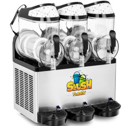 Granitor aparatas šerbetų glotnučiams trigubas 800 W 3 x 10 l