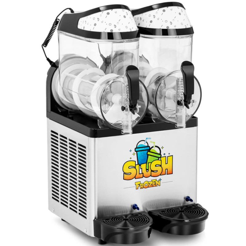 Granitor šlifavimo mašina kokteiliams, šerbetams, dviguba 600 W 2 x 10 l