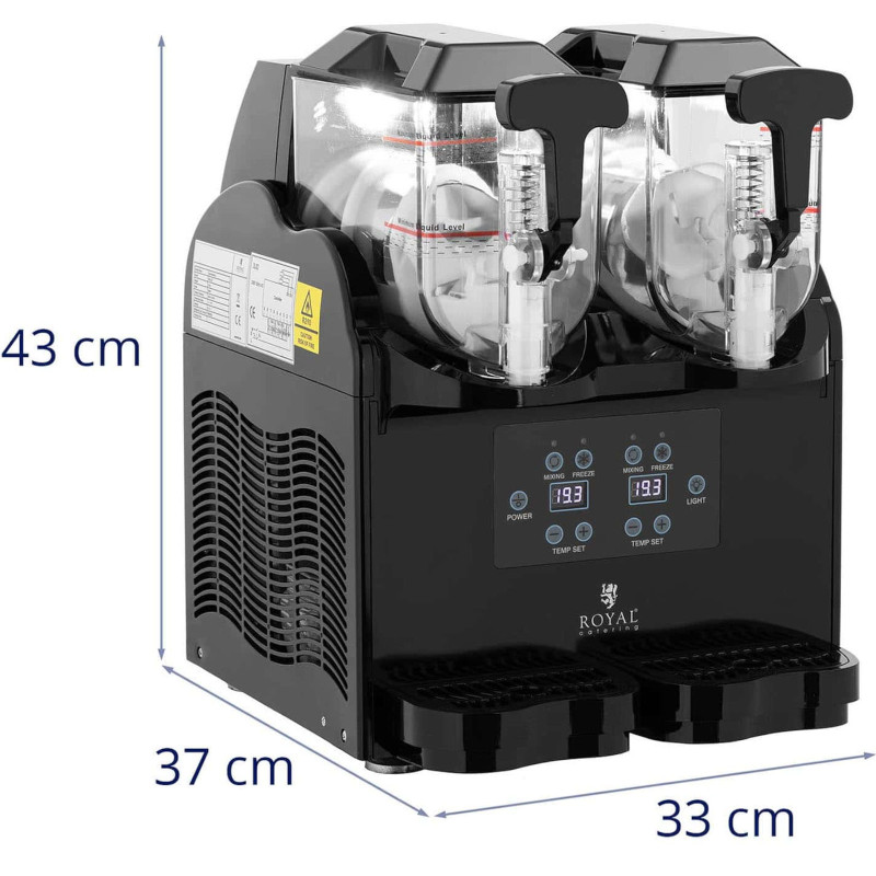 Granitor dviguba šerbeto šlifavimo mašina 380 W 2 x 3 l