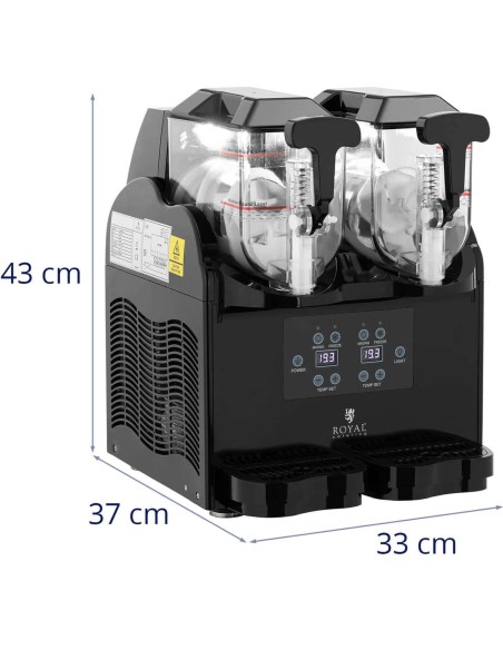 Granitor dviguba šerbeto šlifavimo mašina 380 W 2 x 3 l Granitor dviguba šerbeto šlifavimo mašina 380 W 2 x 3 l