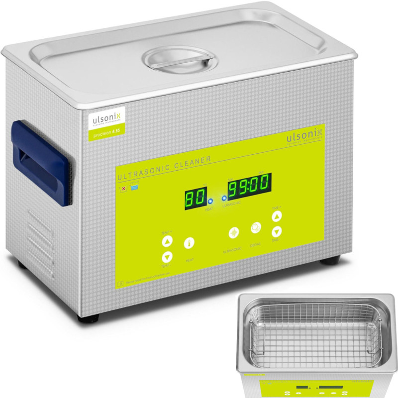 Skalbyklė ultragarsinis vonios valytuvas LED 4,5 l 120 W