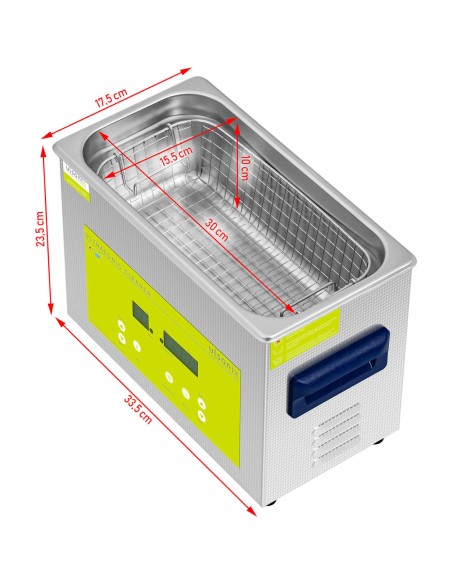 Skalbyklė ultragarsinis vonios valytuvas LED 4,5 l 120 W Skalbyklė ultragarsinis vonios valytuvas LED 4,5 l 120 W