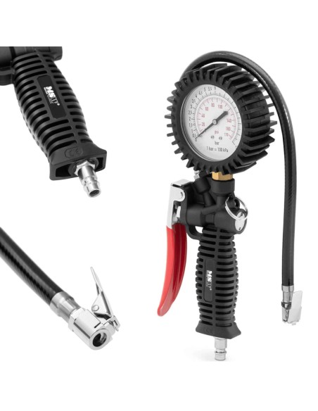 Padangų siurblys su manometru 0-8 bar 1/4'' Padangų siurblys su manometru 0-8 bar 1/4''