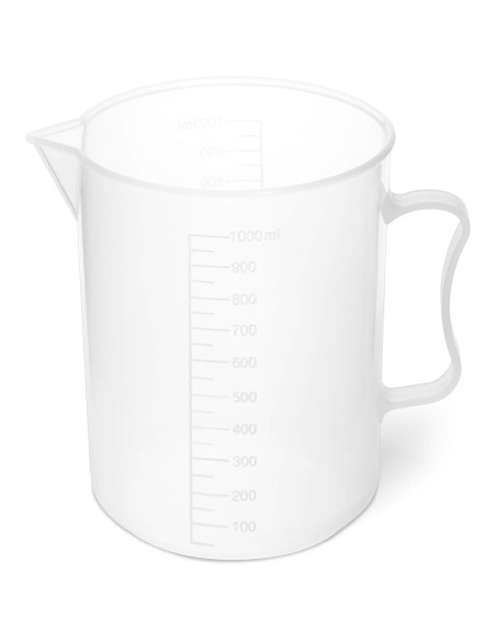 Plastikinė laboratorinė stiklinė su padalomis 1000 ml - 10 vnt. Plastikinė laboratorinė stiklinė su padalomis 1000 ml - 10 vnt.