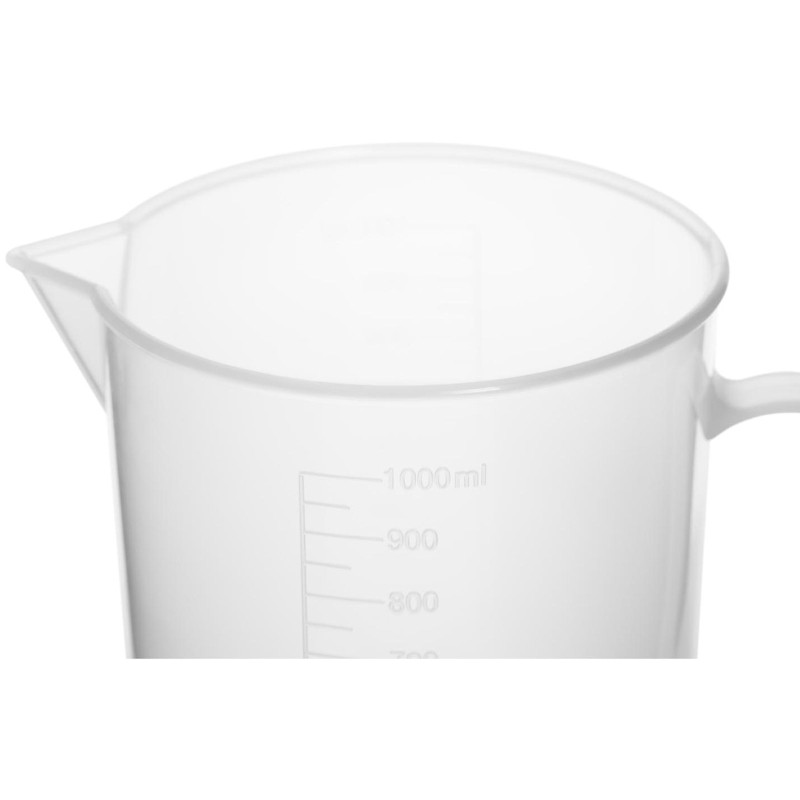 Plastikinė laboratorinė stiklinė su padalomis 1000 ml - 10 vnt.