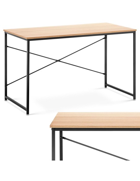 Kaimiškas pramoninis loft kompiuterio stalas namų biurui 120x60 cm