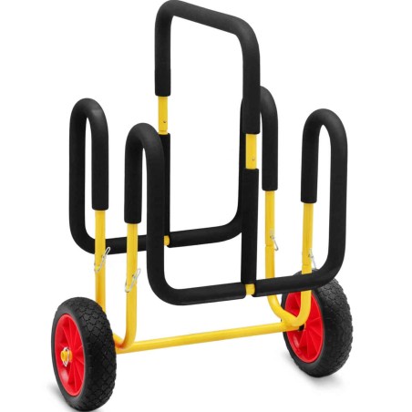 Dvigubas transportavimo vežimėlis 2 SUP lentoms