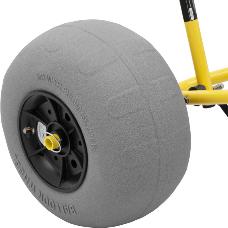 Transporto vežimėlis skirtas vežti baidarę iki 75 kg