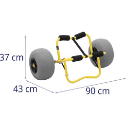 Transporto vežimėlis skirtas vežti baidarę iki 75 kg