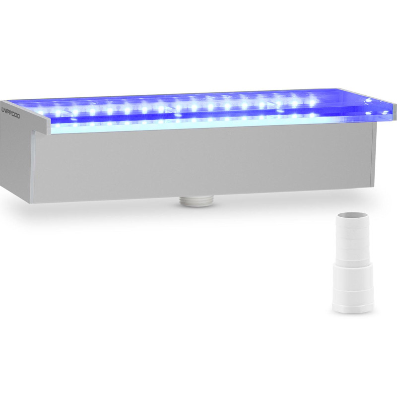 Krioklio snapelio sienelės kaskados sodo tvenkiniui LED 30 cm, srautas 30 mm