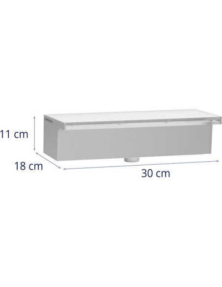 Krioklio snapelio sienelės kaskados sodo tvenkiniui LED 30 cm, srautas 30 mm Krioklio snapelio sienelės kaskados sodo tvenkiniui LED 30 cm, srautas 30 mm