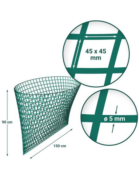 Šieno tinklelis arklio šėryklos tinklelis 45 x 45 mm 1500 x 900 mm Šieno tinklelis arklio šėryklos tinklelis 45 x 45 mm 1500 x 900 mm