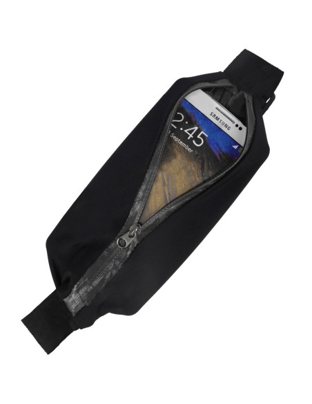 Inkstų diržo maišelis telefonui, skirtas bėgti juodas