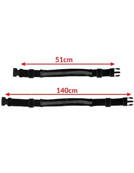 Inkstų diržo maišelis telefonui, skirtas bėgti juodas