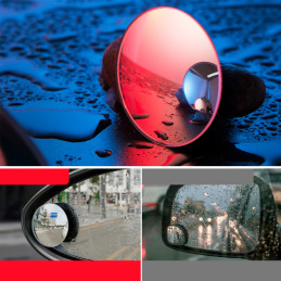 Automobilio šoninis veidrodėlis išgaubtas aklosios zonos Viso vaizdo Aklosios zonos veidrodis 2vnt.