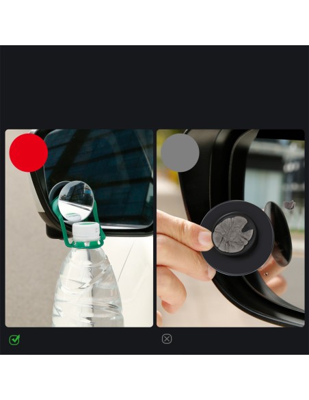 Automobilio šoninis veidrodėlis išgaubtas aklosios zonos Viso vaizdo Aklosios zonos veidrodis 2vnt.