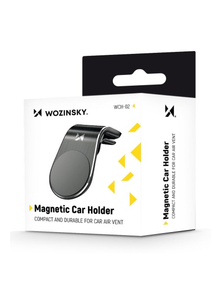 Magnetinis telefono laikiklis ventiliacijos grotelėms, juodas Magnetinis telefono laikiklis ventiliacijos grotelėms, juodas