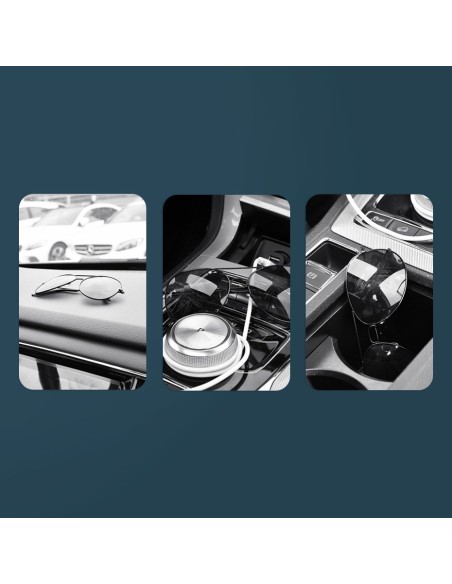 Sidabrinis automobilinis laikiklis akiniams Sidabrinis automobilinis laikiklis akiniams