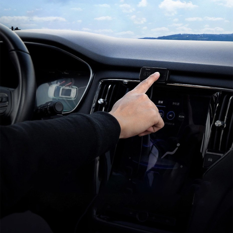 FM siųstuvas S-16 Bluetooth USB automobilinis įkroviklis AUX MP3 TF micro SD juodas