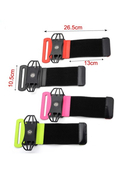 Rankovės telefono laikiklis 6'' riešo apyrankė bėgimui, rožinė